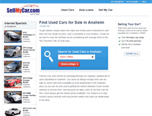 Tablet Screenshot of anaheim.sellmycar.com
