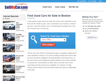 Tablet Screenshot of boston.sellmycar.com